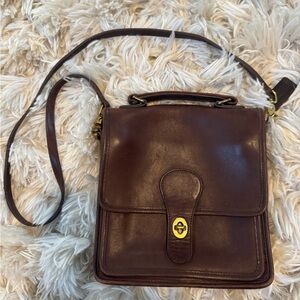 Coach 5130 Vintage Leather Crossbody Bag Brown Glove Tanned USA Made